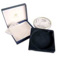 Blue Gift Box - A small acrylic display support for your medal below the form