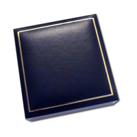 Blue Jewellery Box - Measures: 10 x 10 x 3.3cm - 3.9 x 3.9 x 1.3″