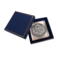 Gifts - The Crystal Glass Paperweight packaged in its Blue Gift Box