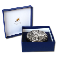 Gifts - The Round Box packaged in its Blue Gift Box