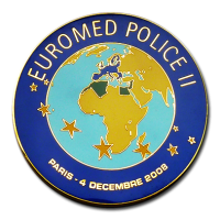 Customized Medals - Colours - Gold Plated Medal with Emery-grinded Liquid Resin Colours