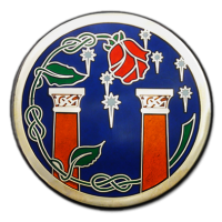 Customized Medals - Colours - Gold Plated Medal with Emery-grinded soft Transparent Colours