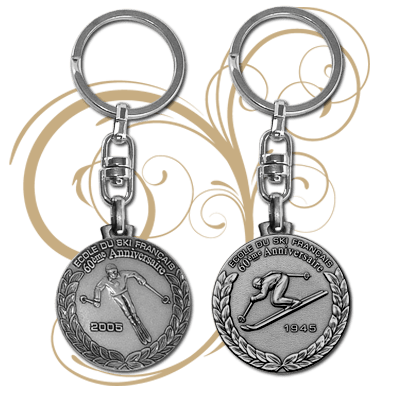 FIA - Keychains - Stamped Coin Design (Face & Back)